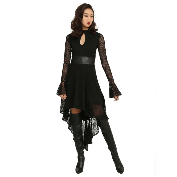 Royal Bones Dresses & Skirts - Royal Bones | Lace Keyhole Hi-Low Dress